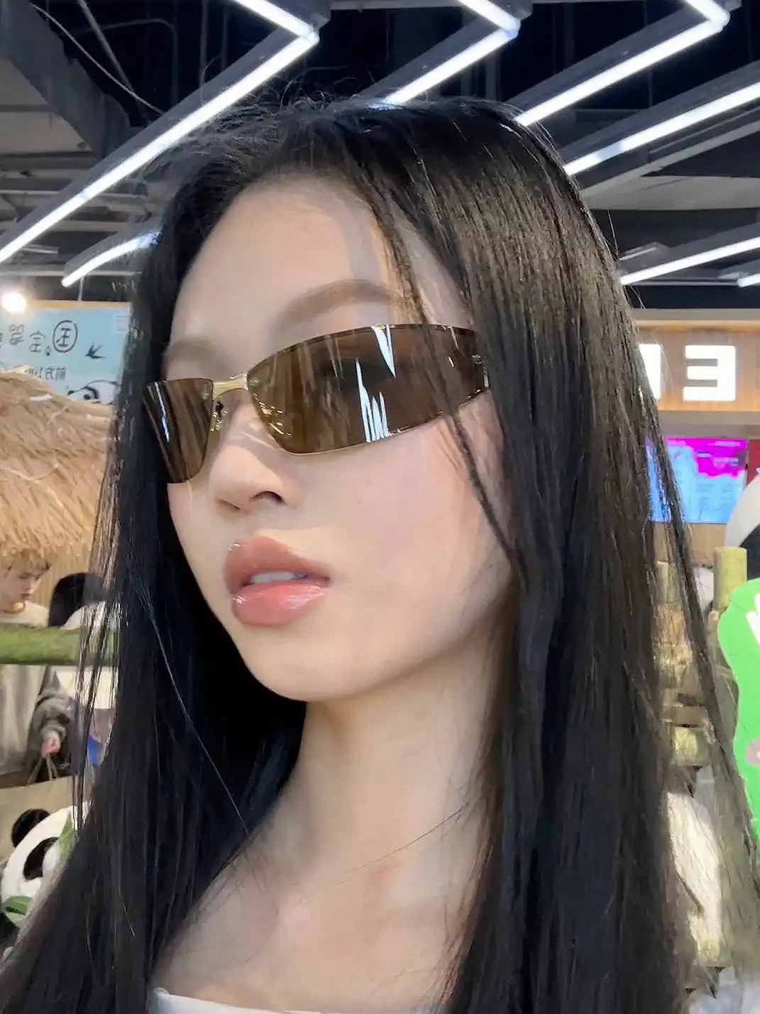 404 | Retro Y2K One-Piece Metal Sunglasses