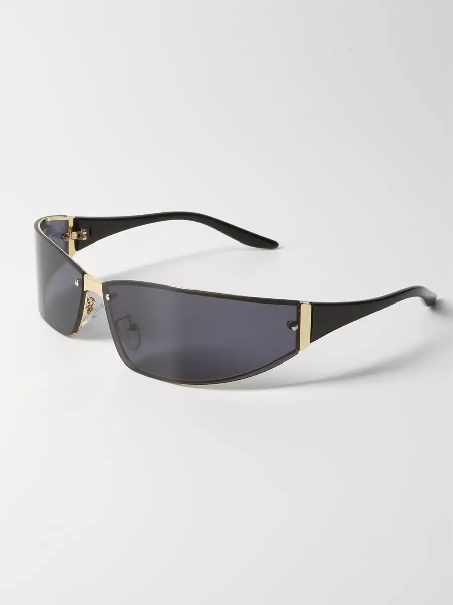 404 | Retro Y2K One-Piece Metal Sunglasses - 3