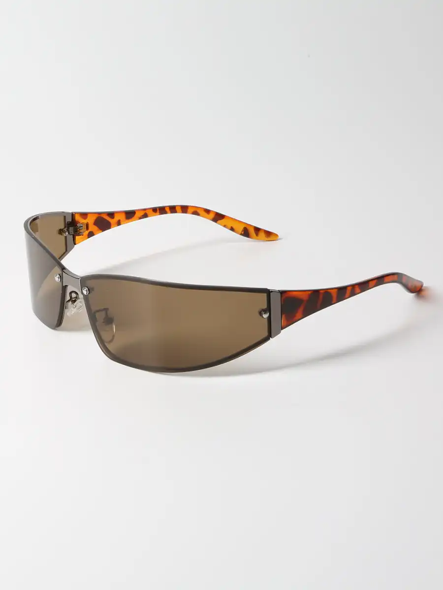 404 | Retro Y2K One-Piece Metal Sunglasses - 4