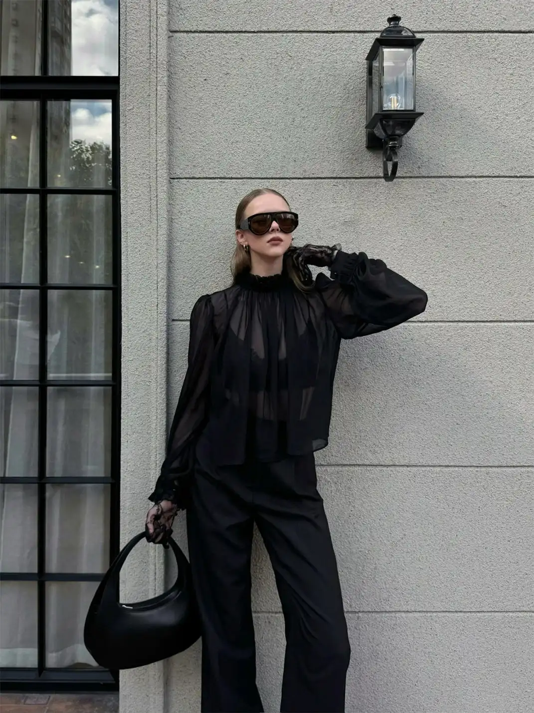 404 | Large-Frame Aviator Sunglasses