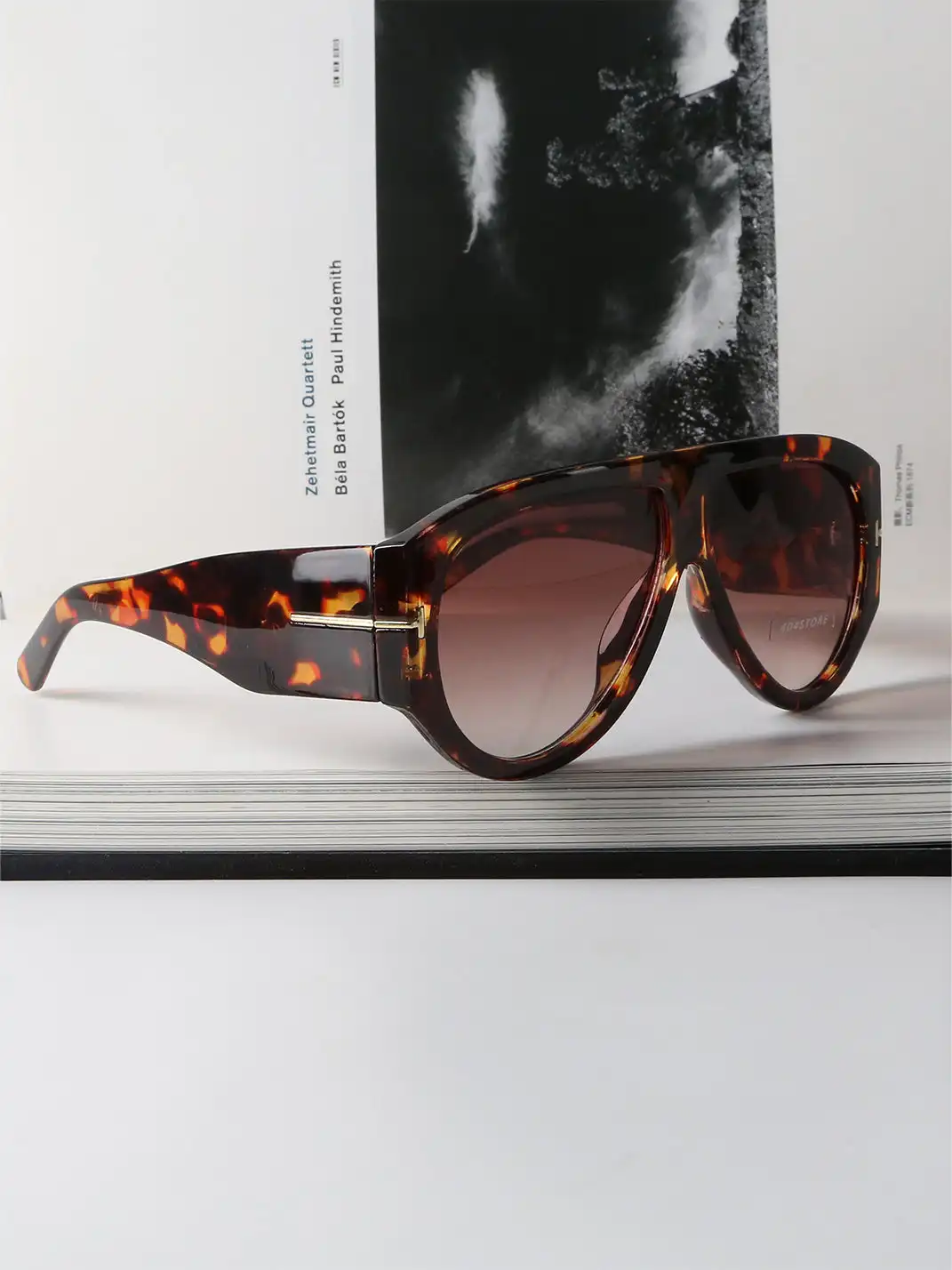 404 | Large-Frame Aviator Sunglasses