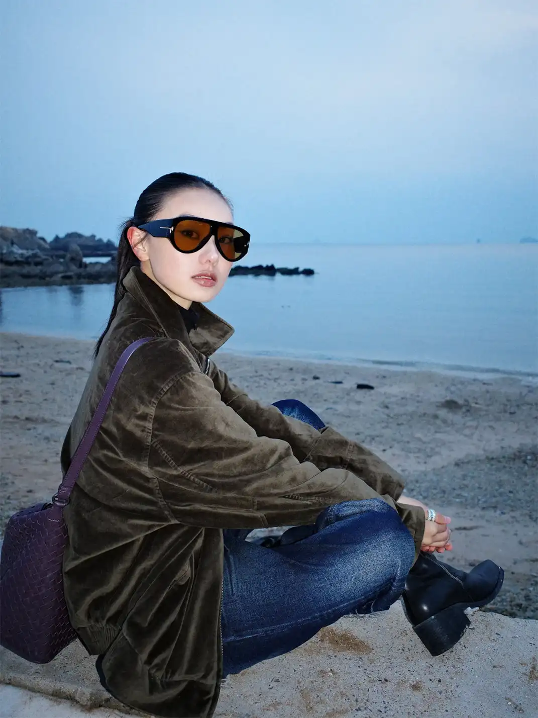 404 | Large-Frame Aviator Sunglasses