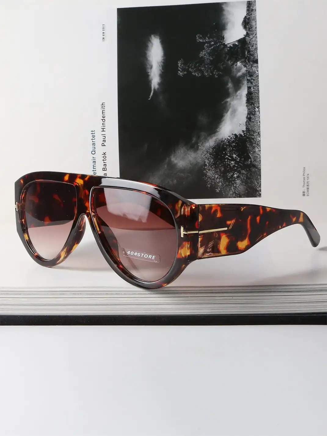 404 | Large-Frame Aviator Sunglasses