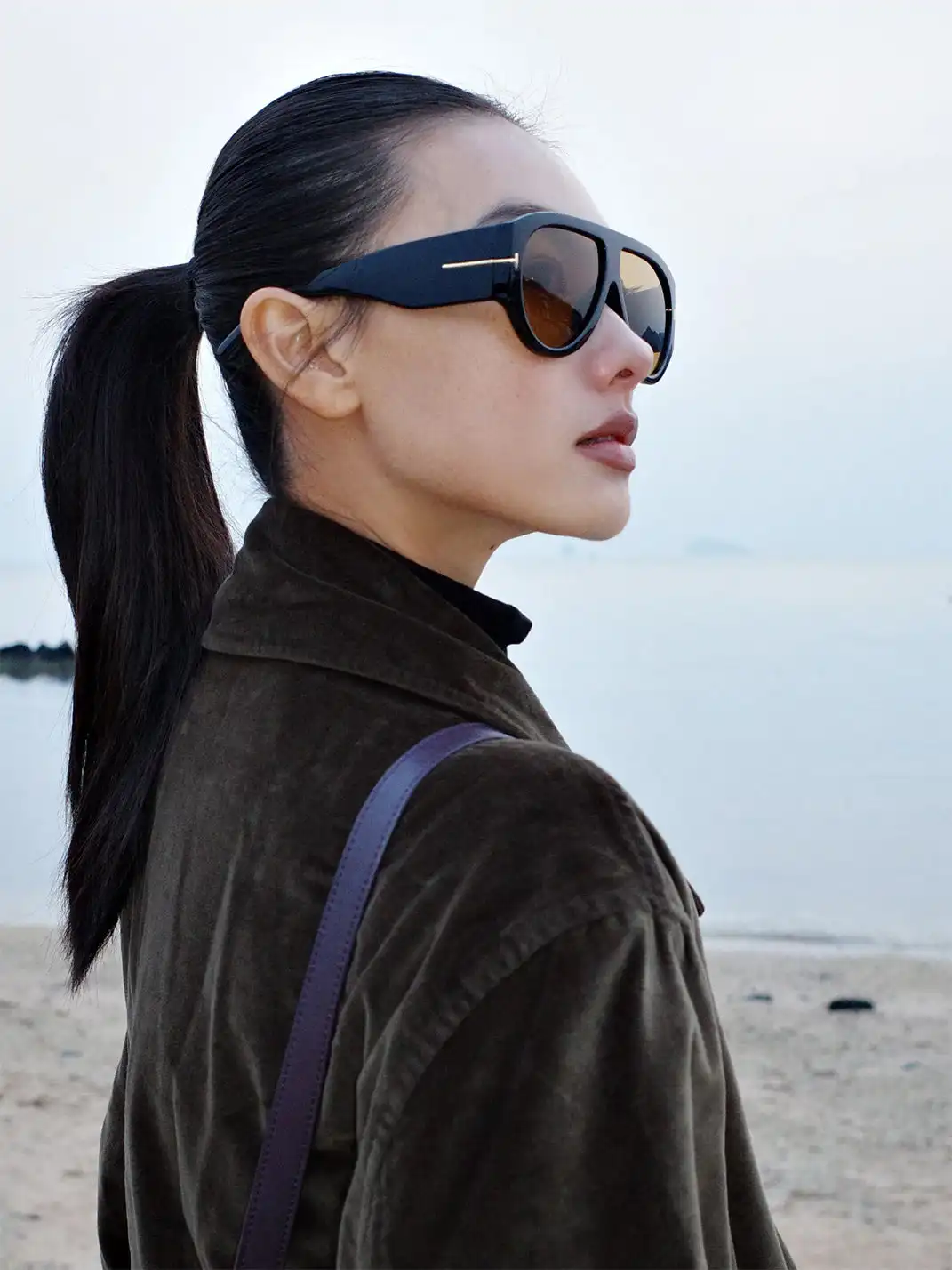 404 | Large-Frame Aviator Sunglasses