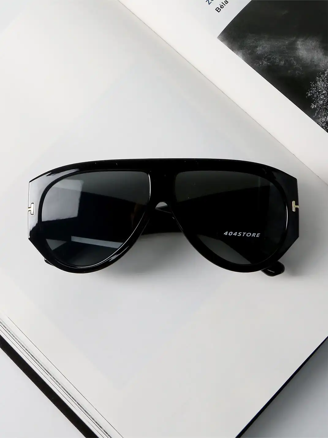 404 | Large-Frame Aviator Sunglasses