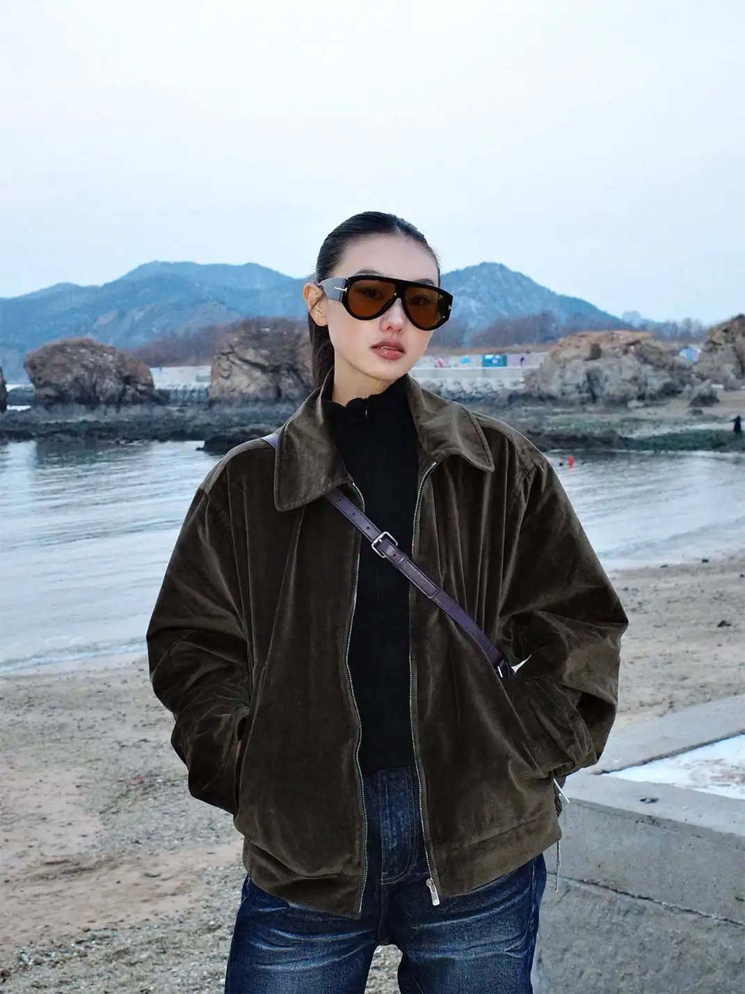 404 | Large-Frame Aviator Sunglasses