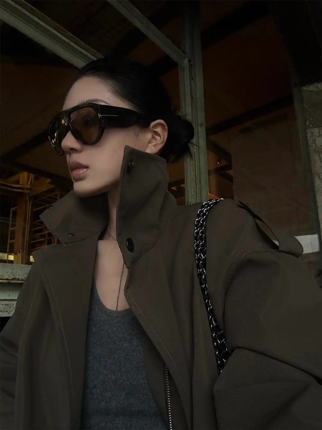 404 | Large-Frame Aviator Sunglasses