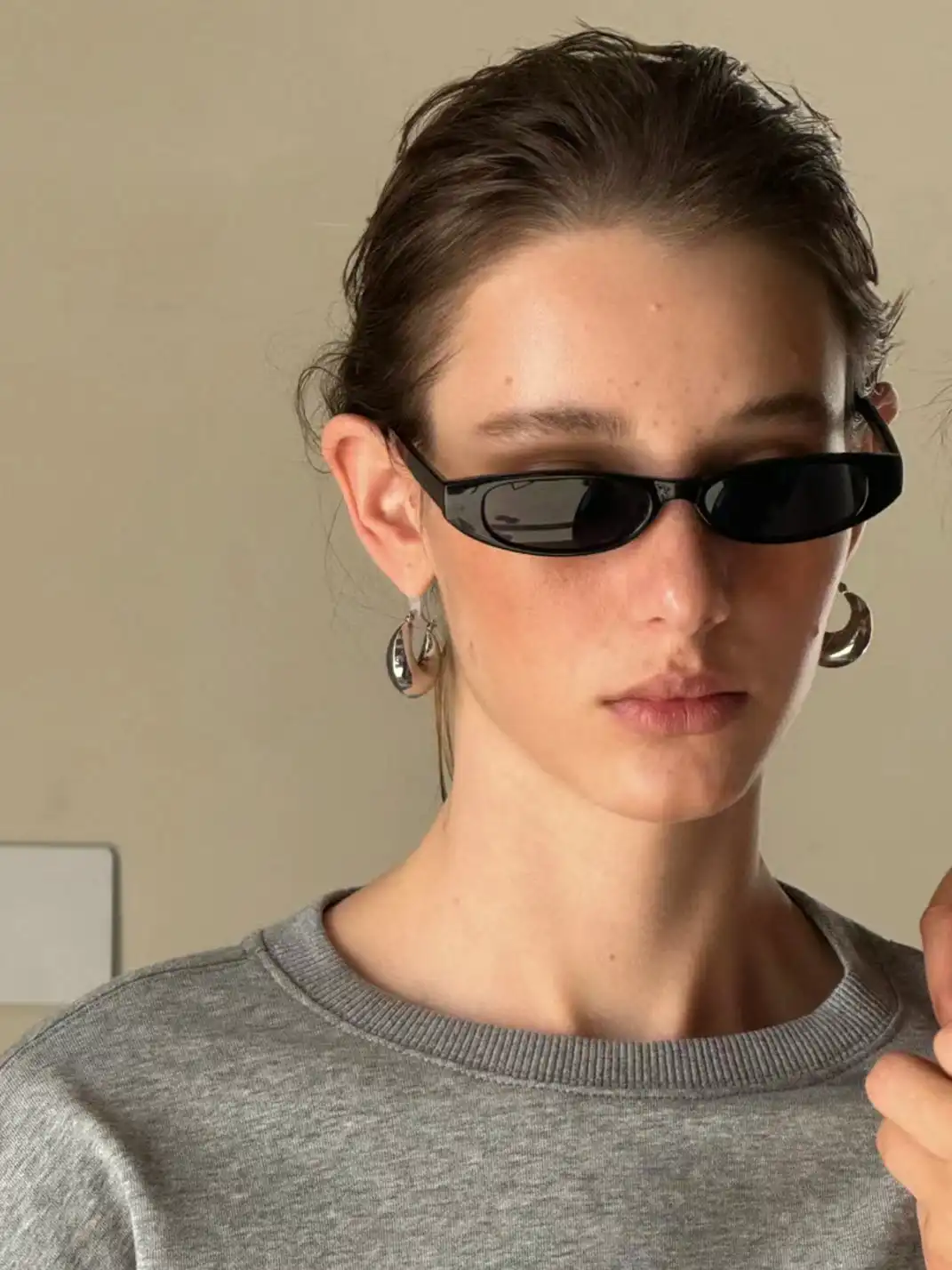 404 | Punk Flat Oval Sunglasses