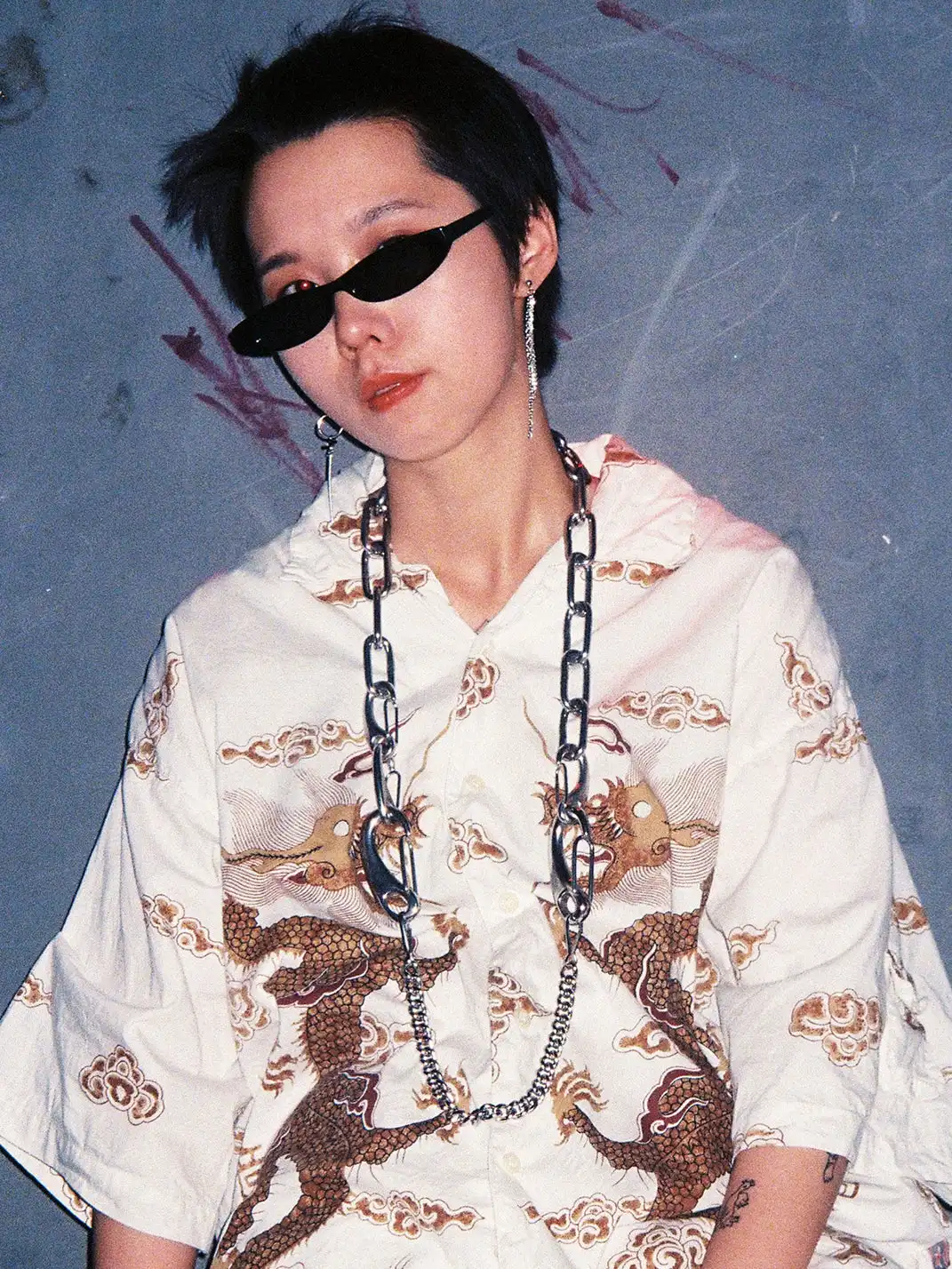 404 | Punk Flat Oval Sunglasses