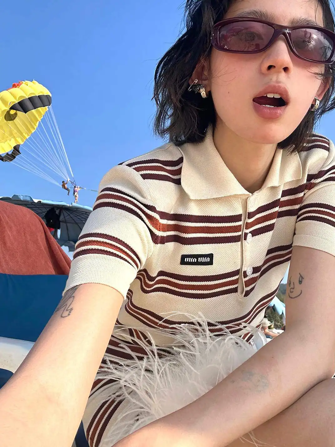 404 | Rectangular Wraparound Cycling Sunglasses