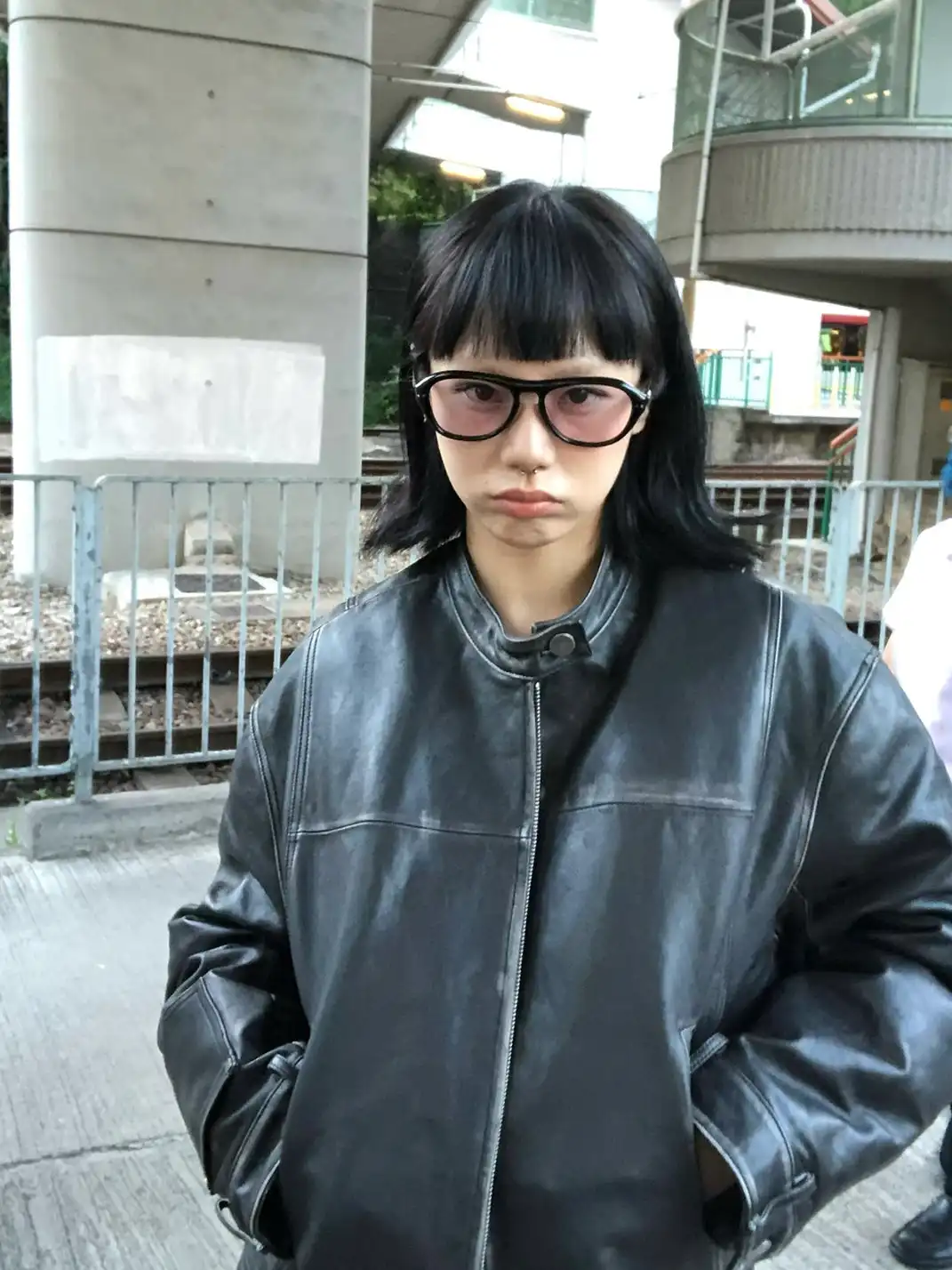 404 | Large-Frame Oval Nylon Sunglasses