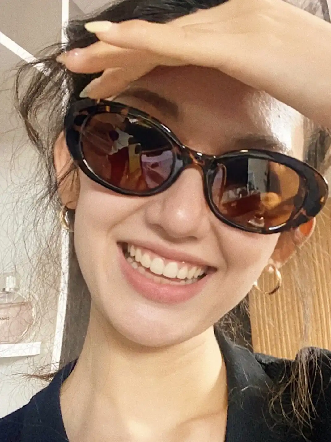 404 | Cat-Eye Oval Polarized Sunglasses