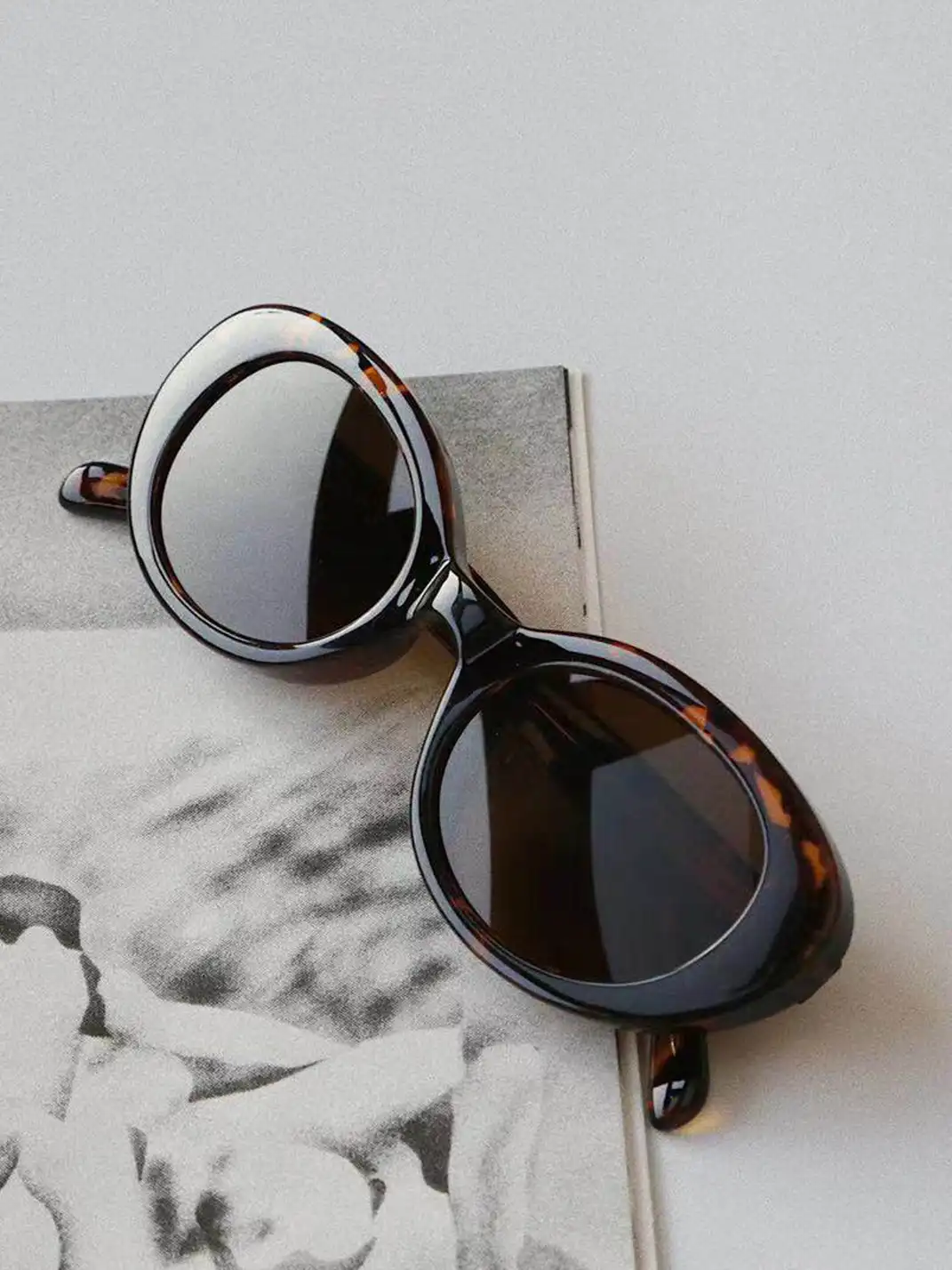 404 | Cat-Eye Oval Polarized Sunglasses