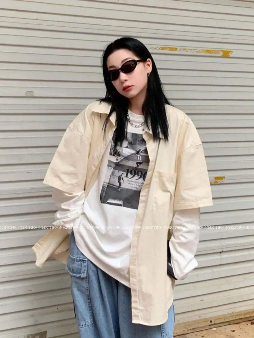404 | Cat-Eye Oval Polarized Sunglasses