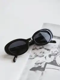 404 | Cat-Eye Oval Polarized Sunglasses