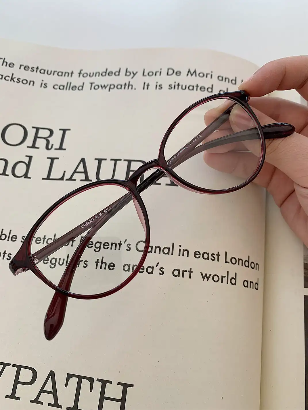 404 | Ultralight TR90 Retro Oval Glasses