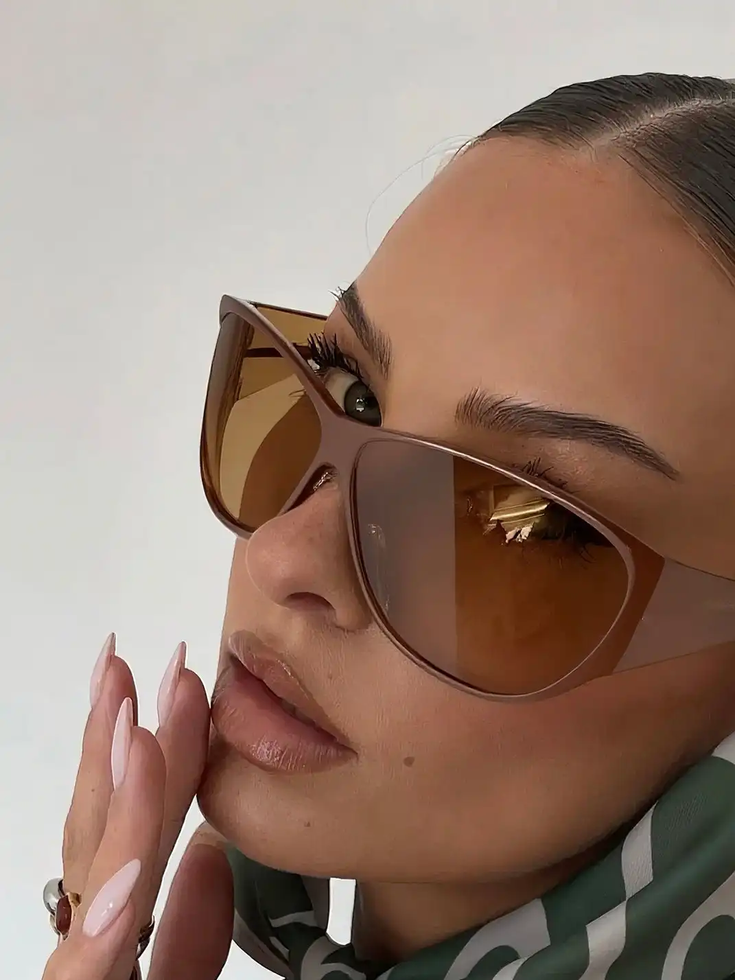 404 | Oversized Y2K Aviator Sunglasses