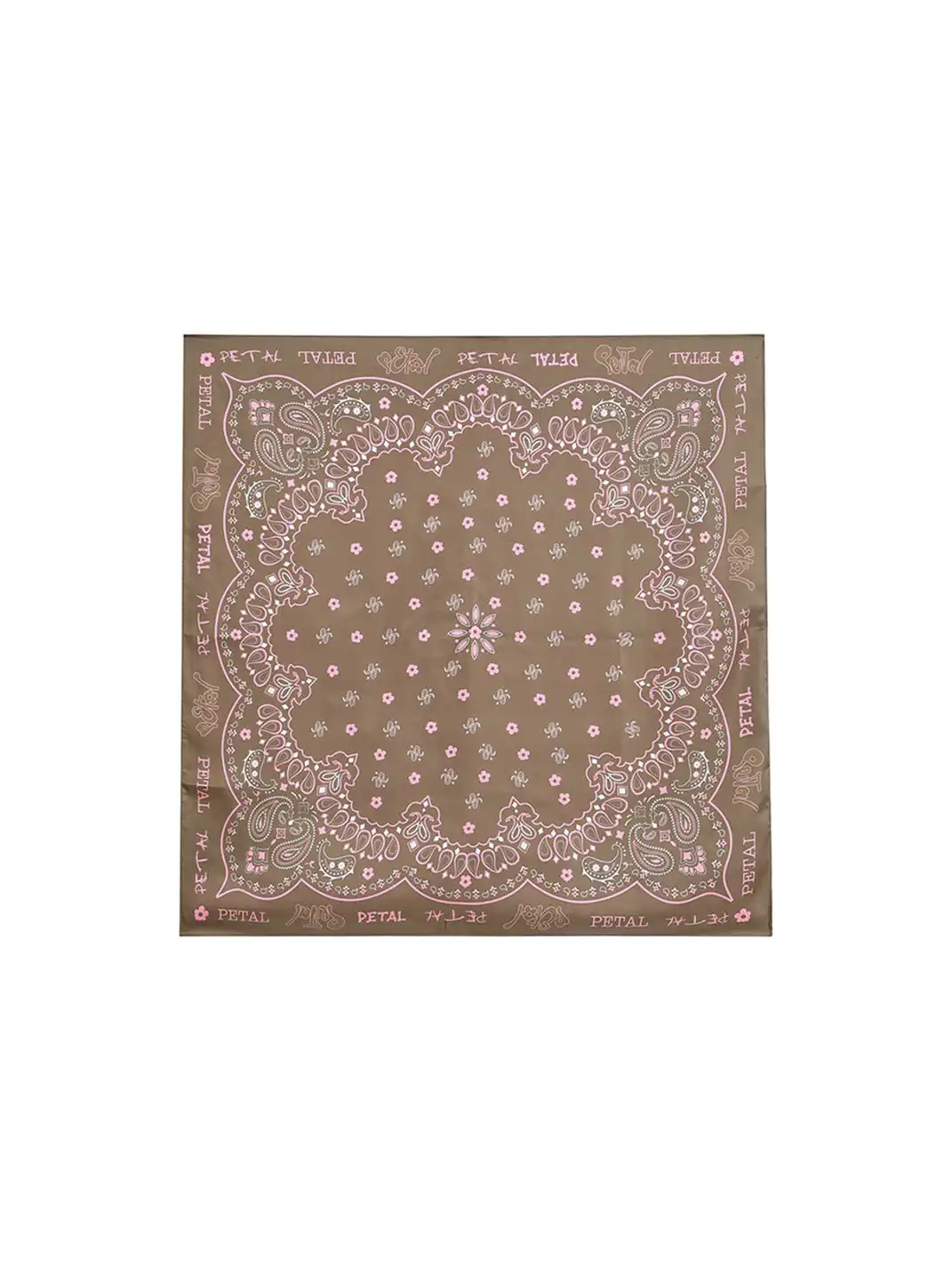 pEtaLPeTaL | "Seven Flowers" Logo Printed Silk Scarf