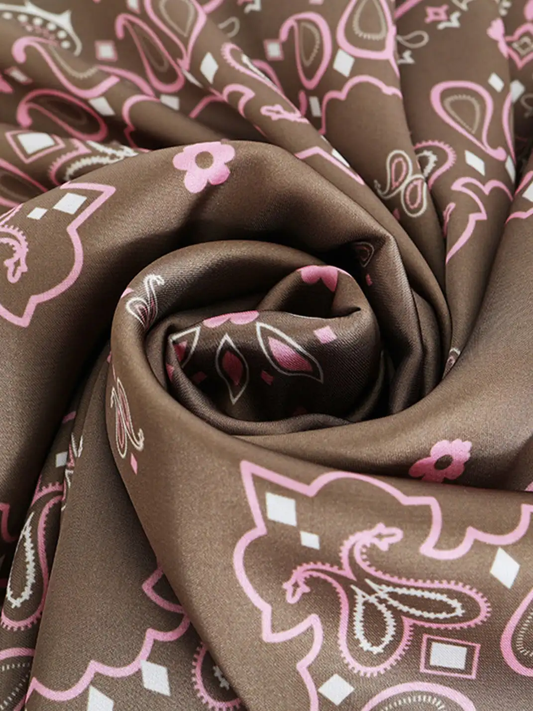 pEtaLPeTaL | "Seven Flowers" Logo Printed Silk Scarf