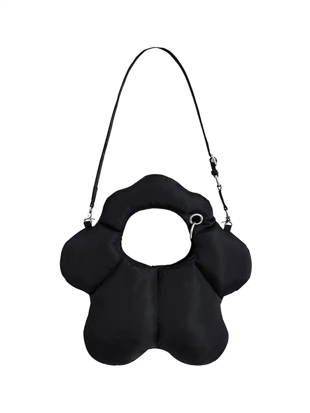 pEtaLPeTaL | Black Nylon Tote Bag