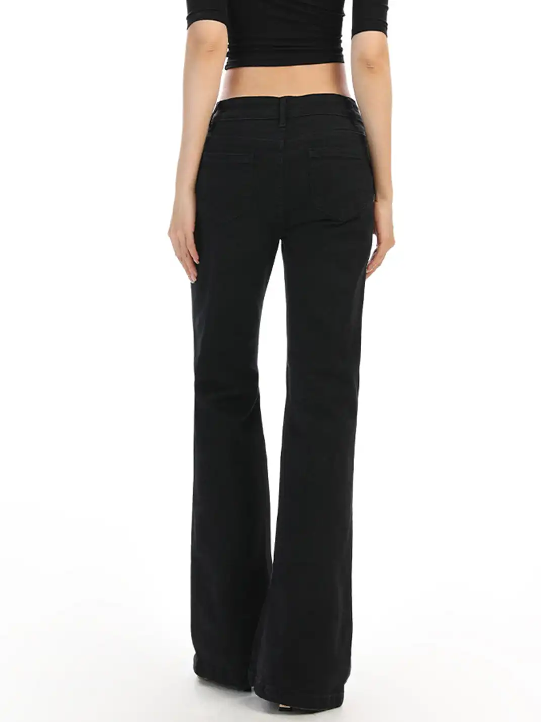 BIGGOLD | Slightly Flared Straight-Leg White Jeans