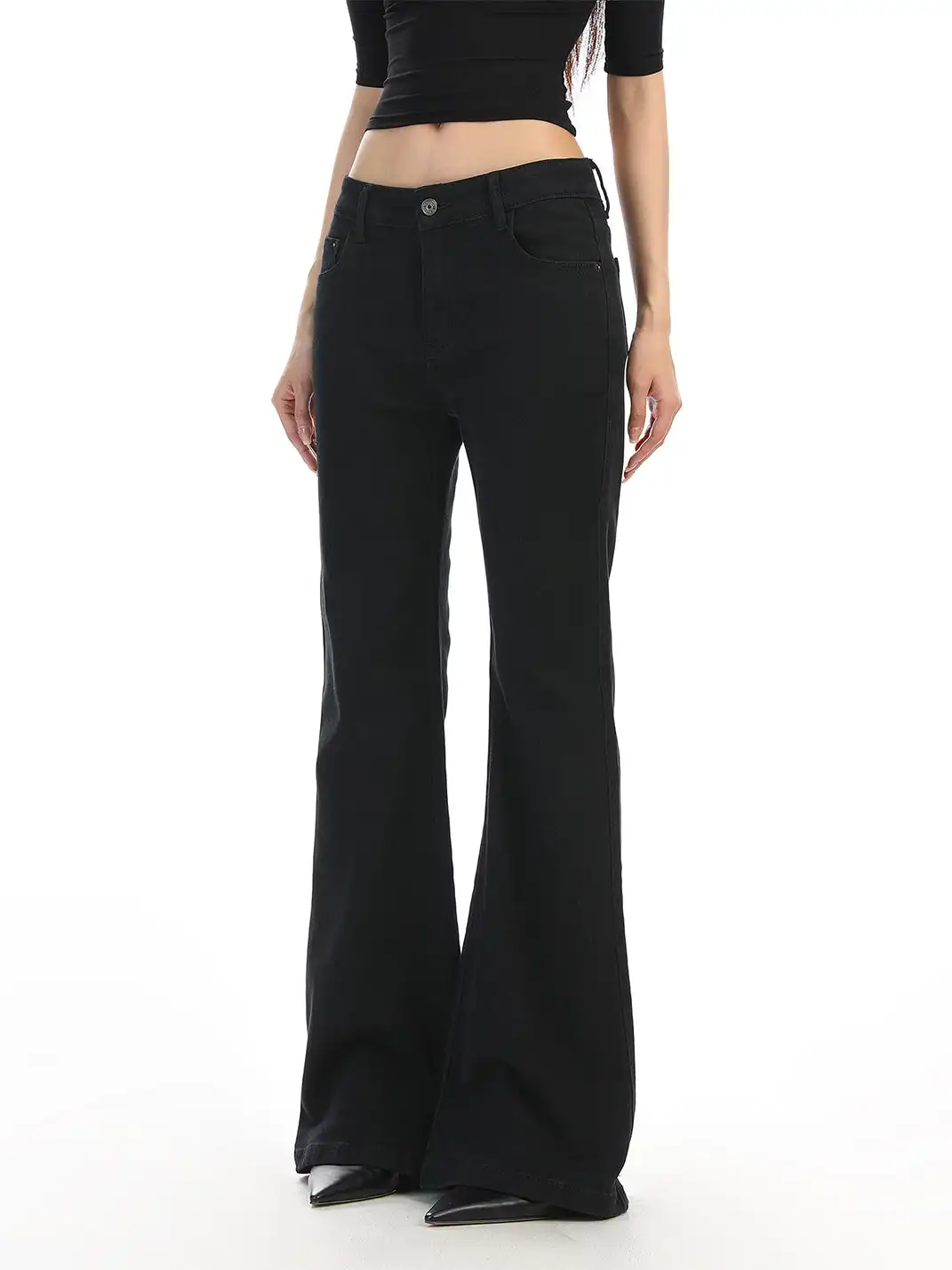 BIGGOLD | Slightly Flared Straight-Leg White Jeans