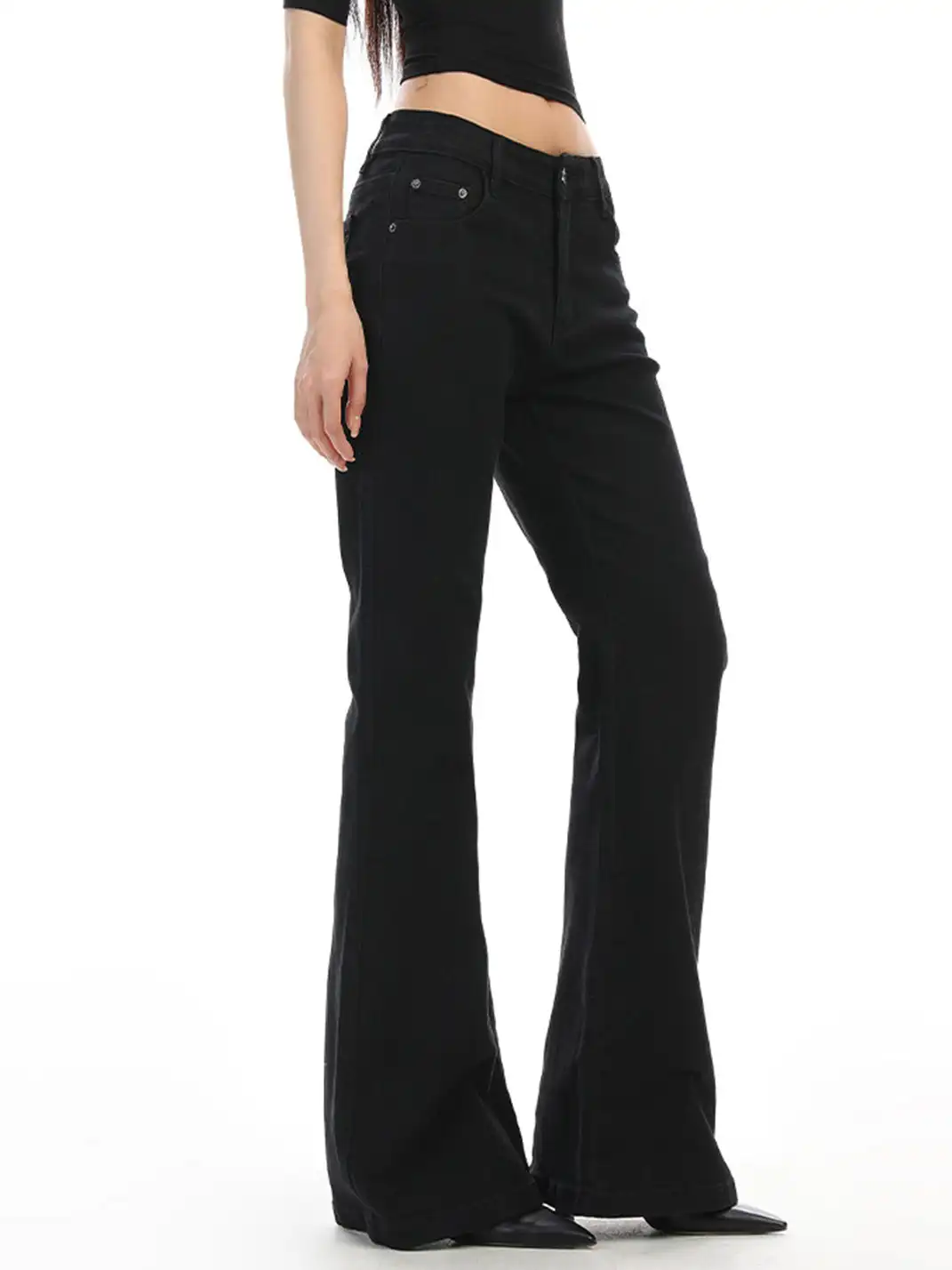 BIGGOLD | Slightly Flared Straight-Leg White Jeans