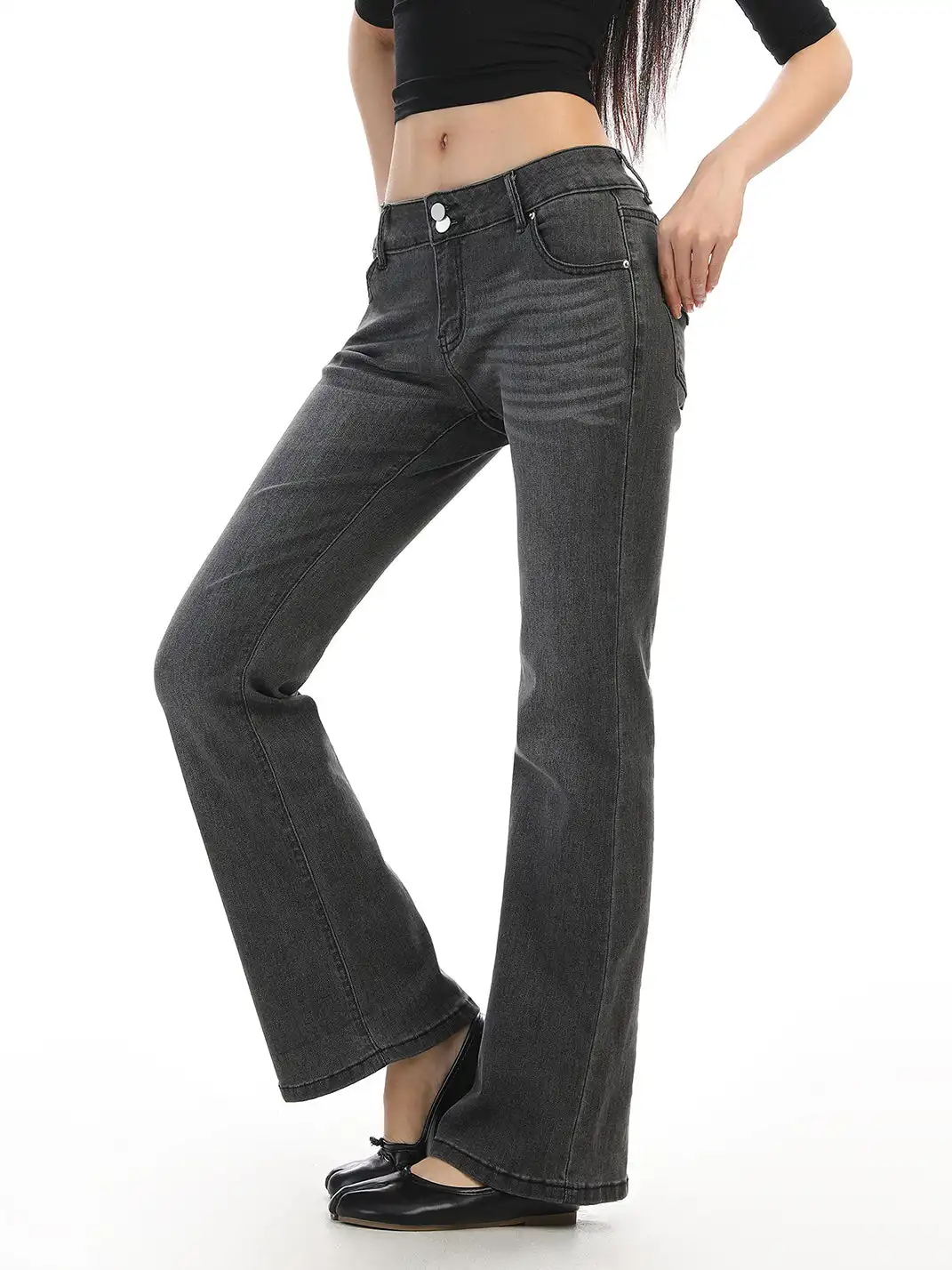 BIGGOLD | Bamboo Texture Washed Denim Jeans