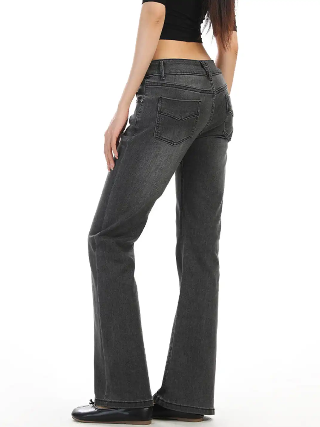 BIGGOLD | Bamboo Texture Washed Denim Jeans
