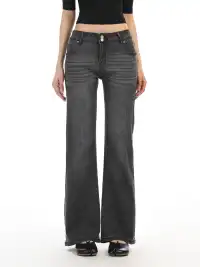 BIGGOLD | Bamboo Texture Washed Denim Jeans