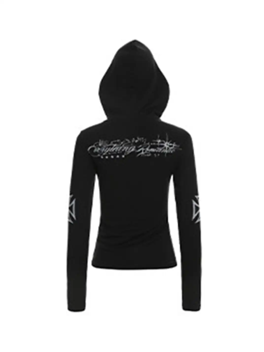 BIGGOLD | Printed Hooded Long-Sleeved Top