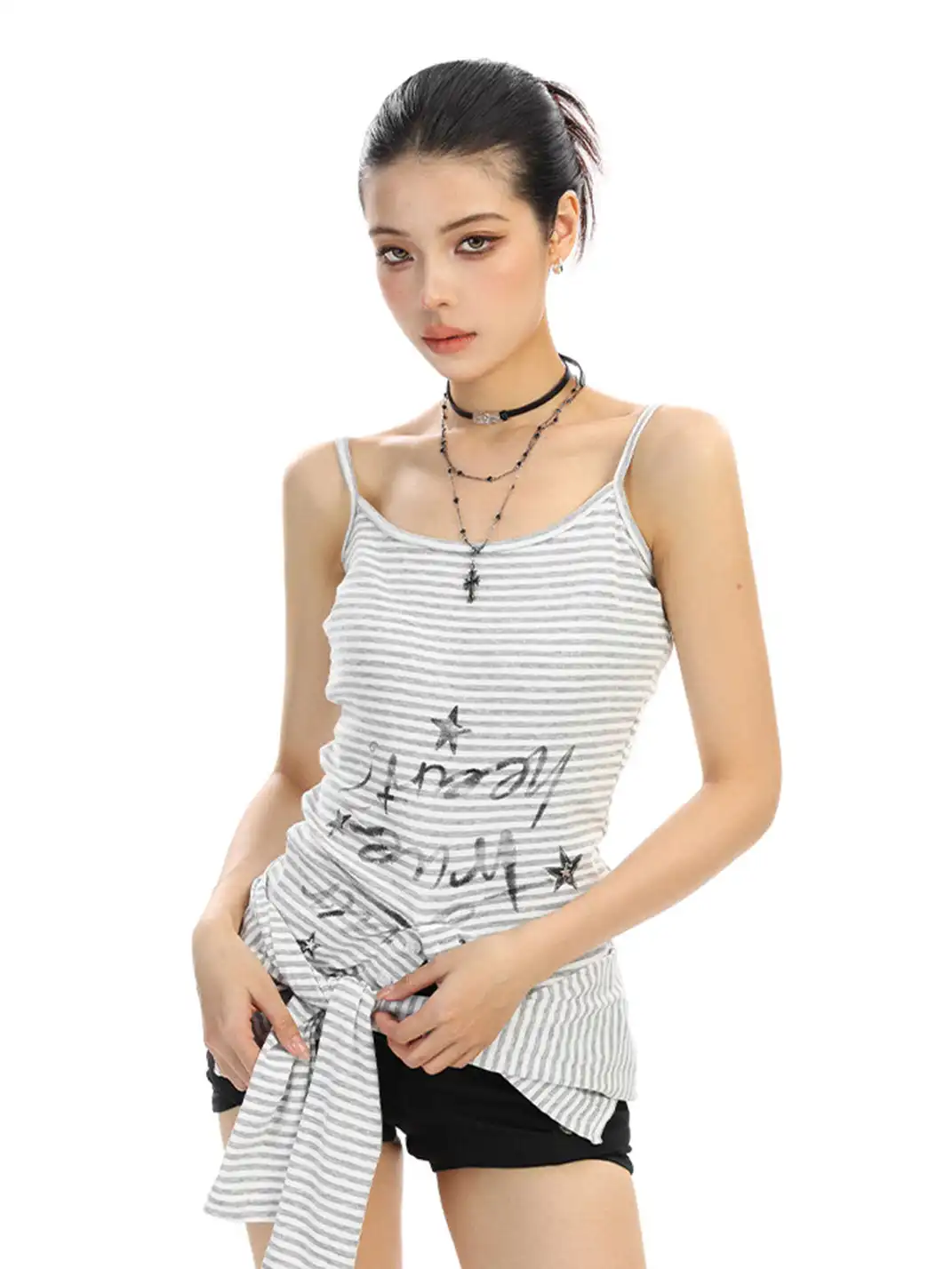 BIGGOLD | Y2K Striped Long-Sleeved T-Shirt
