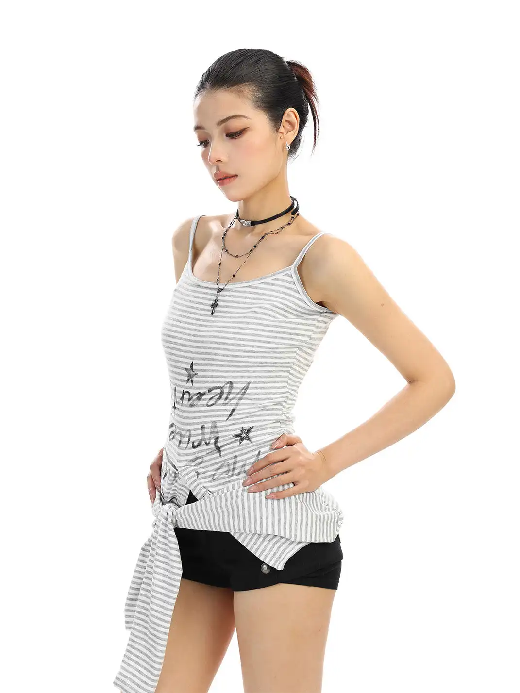 BIGGOLD | Y2K Striped Long-Sleeved T-Shirt