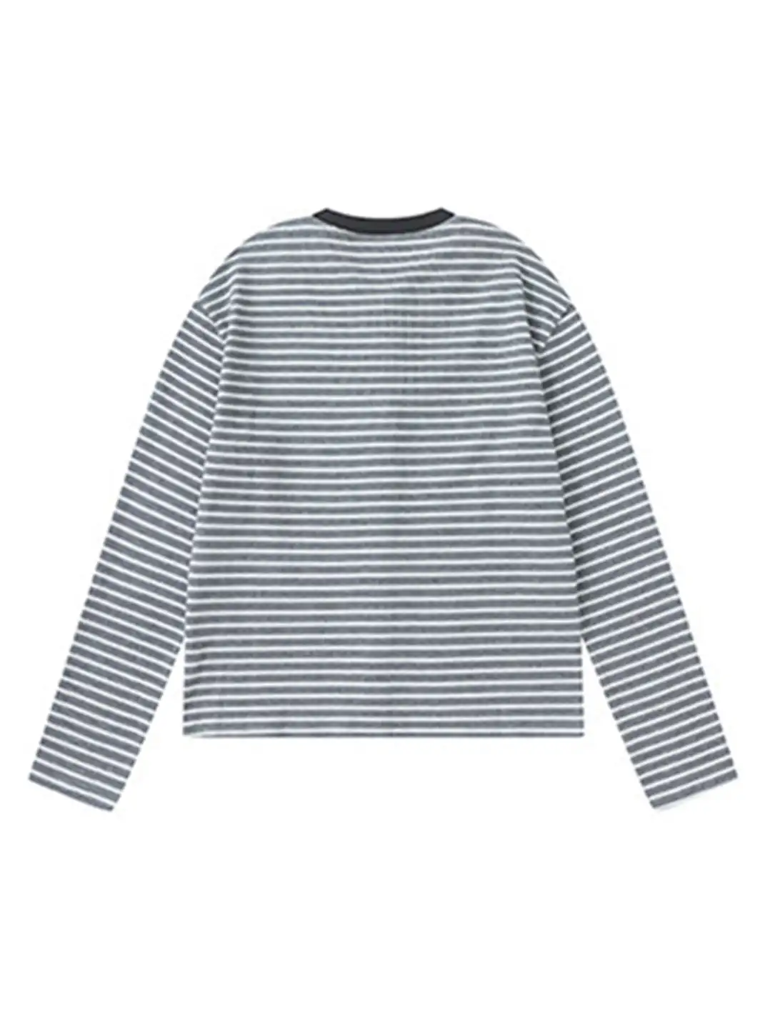 BIGGOLD | Badge Pin Striped Top