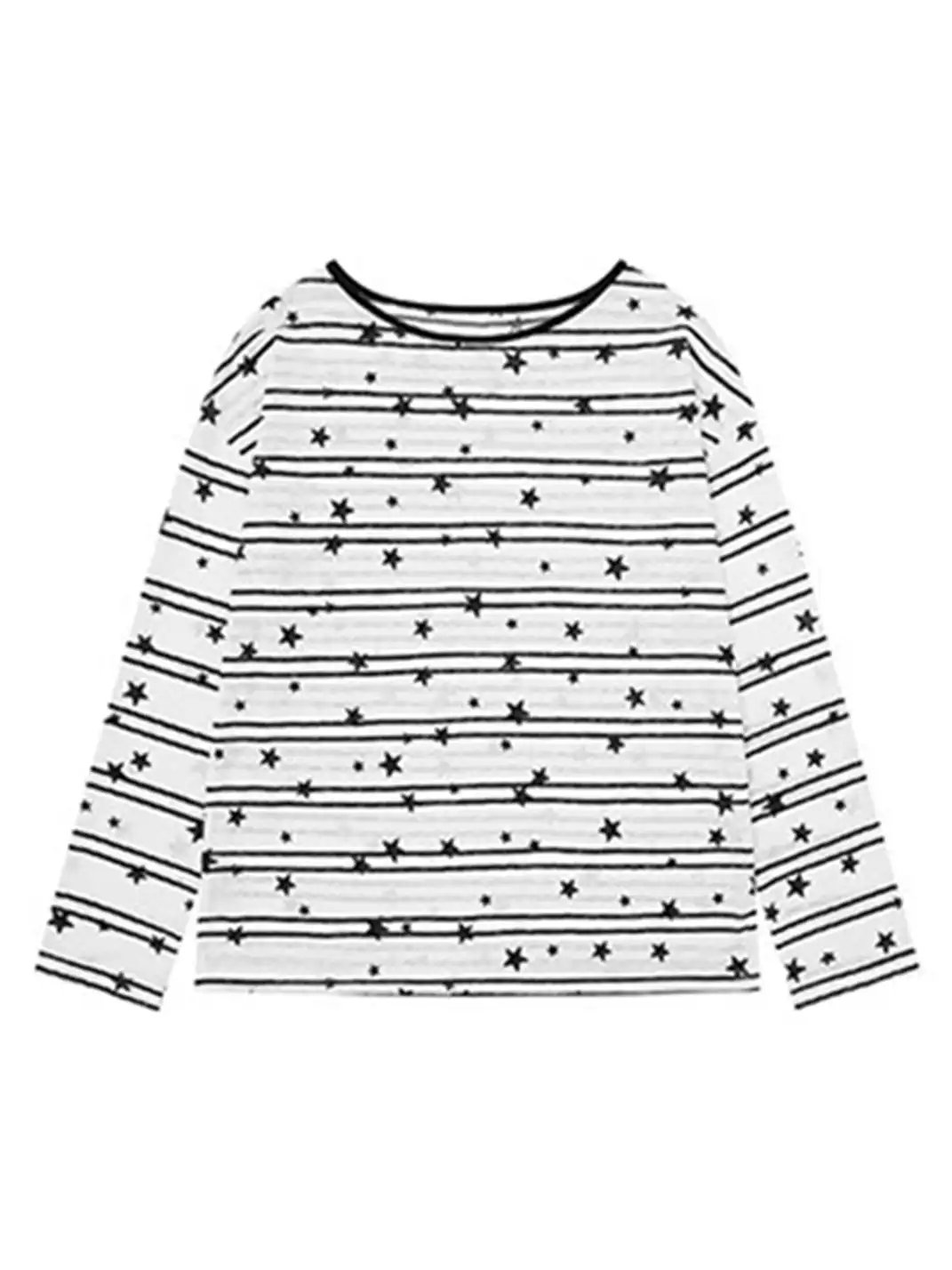BIGGOLD | All-Over Star Print Off-Shoulder Top