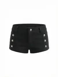 BIGGOLD | Double-Breasted Shorts