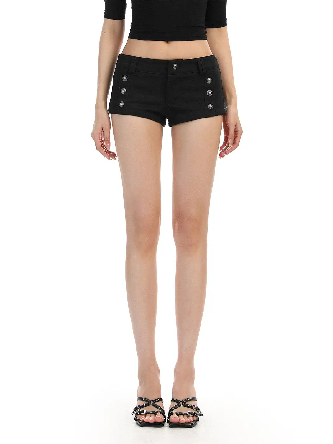 BIGGOLD | Double-Breasted Shorts