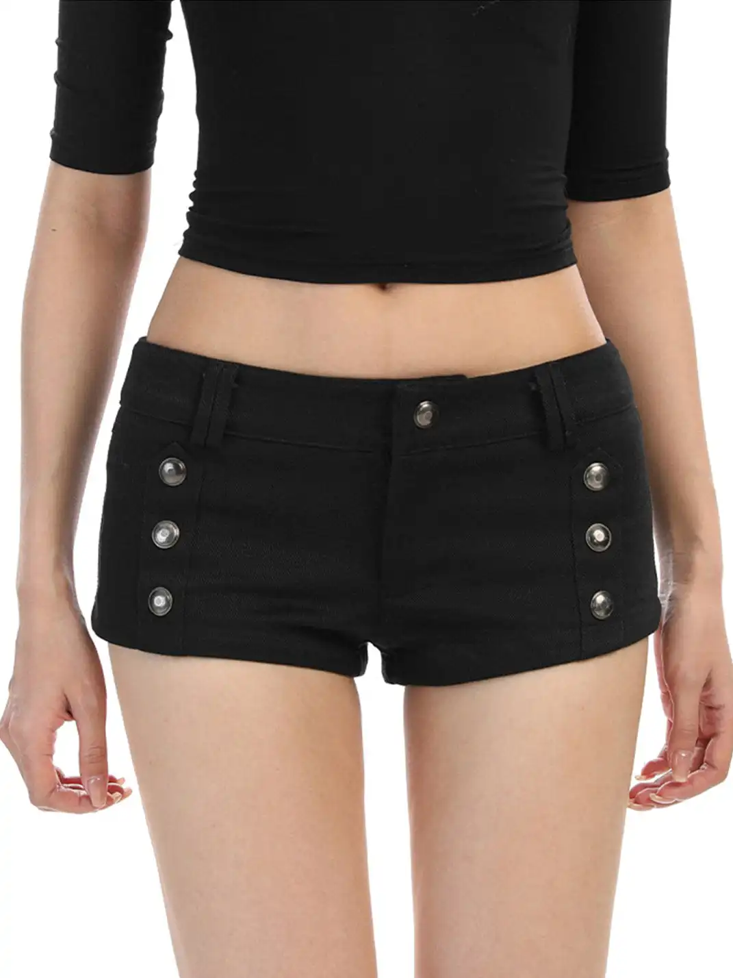 BIGGOLD | Double-Breasted Shorts