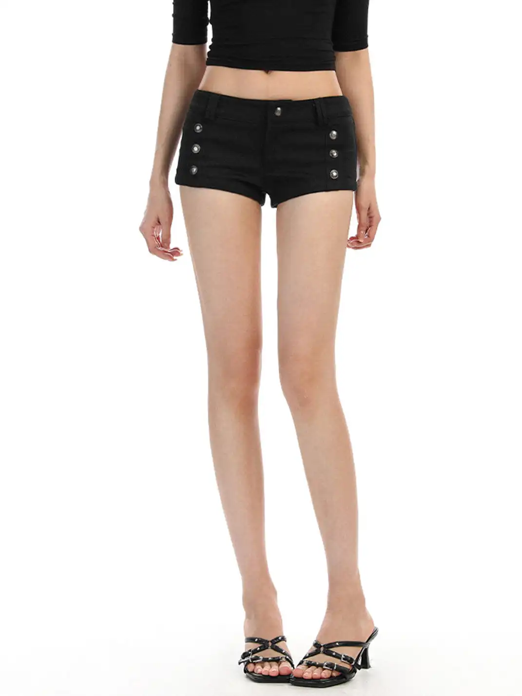 BIGGOLD | Double-Breasted Shorts