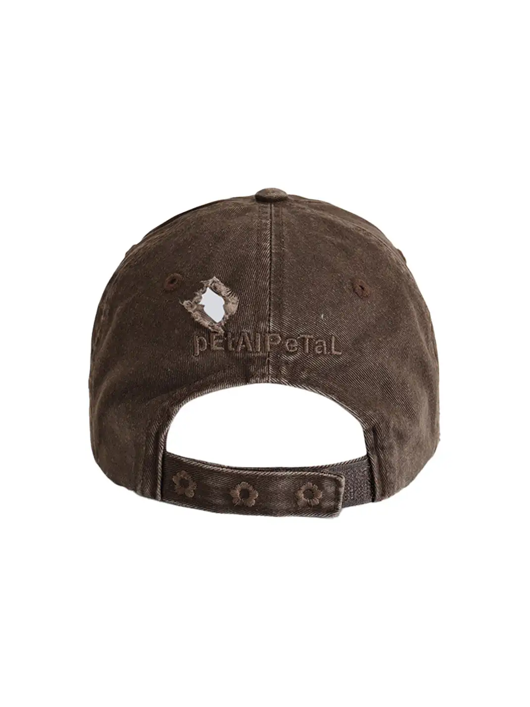 pEtaLPeTaL | Embroidered Distressed Baseball Cap