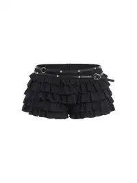 BUM STUDIO | Knitted Textured Multi-Layer Cake Shorts