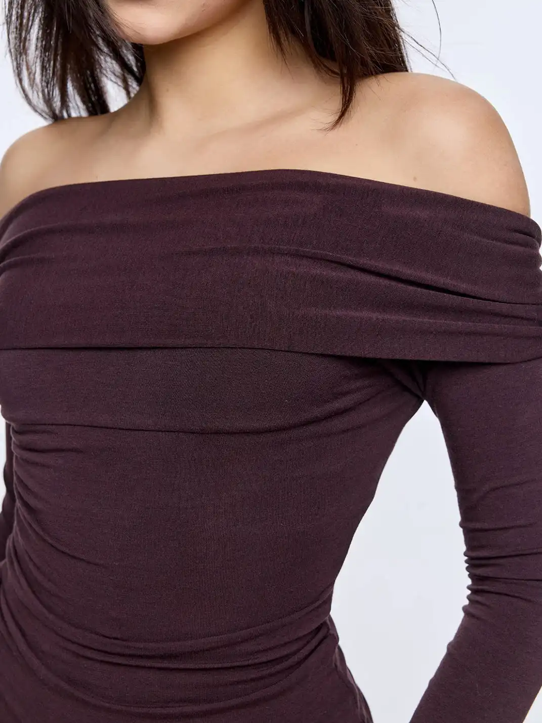 BUM STUDIO | Tencel Wool Faux Two-Piece Waist-Cinching Top