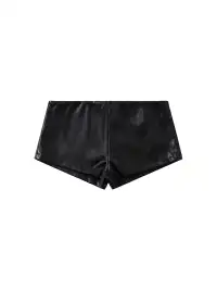 BUM STUDIO | Leather Low-Rise Shorts