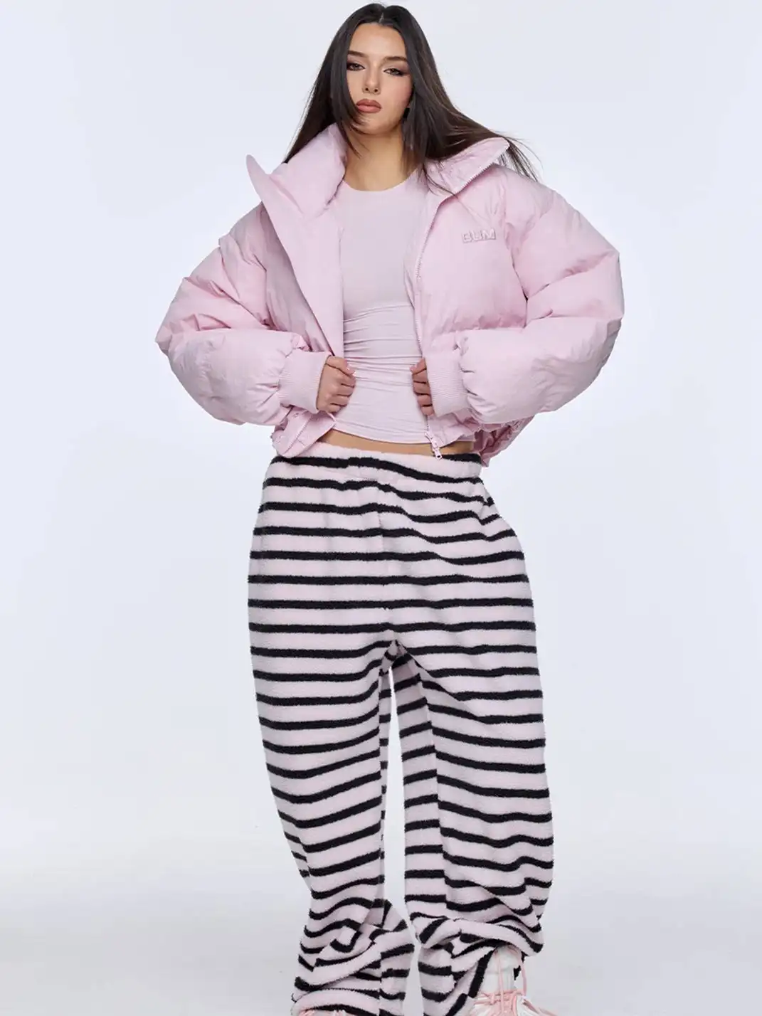 BUM STUDIO | Round Neck Fitted Long-Sleeved Top