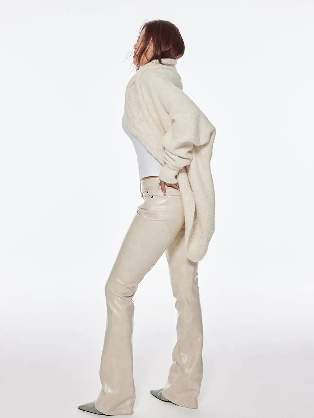 BUM STUDIO | Cable Knit Wool Cardigan