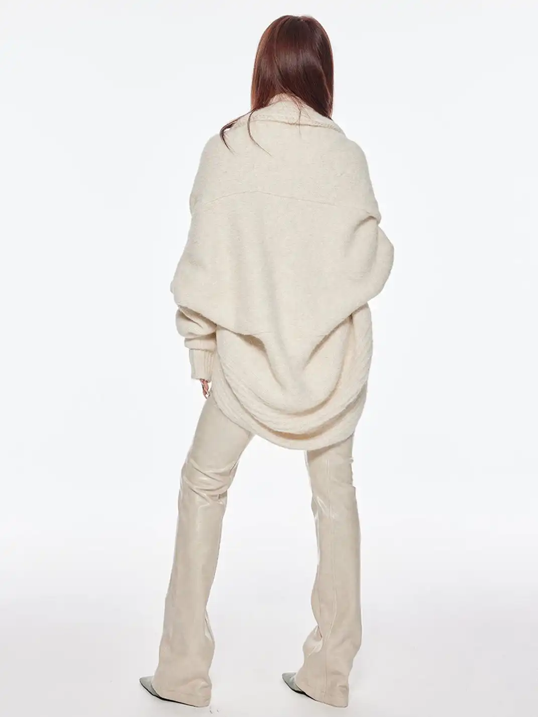 BUM STUDIO | Cable Knit Wool Cardigan