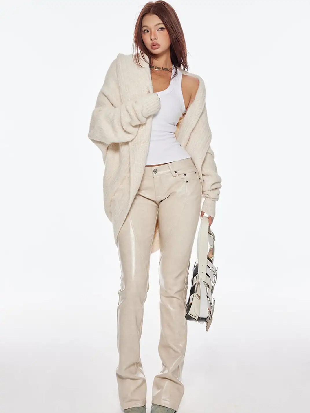 BUM STUDIO | Cable Knit Wool Cardigan