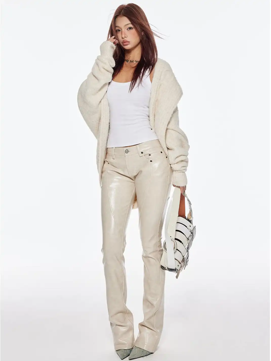 BUM STUDIO | Cable Knit Wool Cardigan