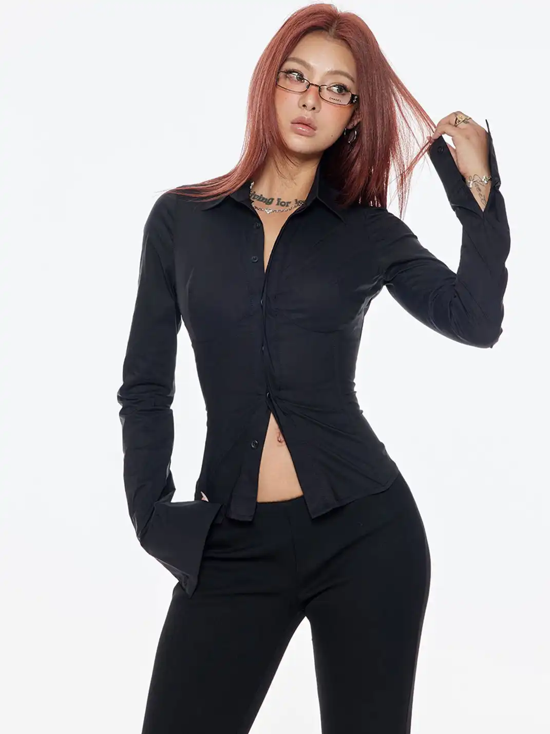 BUM STUDIO | Adjustable Boning Shirt With Tailored Waist