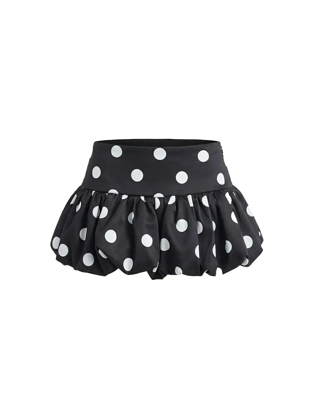 BUM STUDIO | Polka Dot Satin Patchwork Skirt